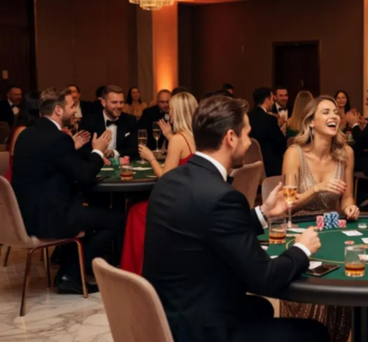 Kadry z realizacji eventów kasynowych Toppl Event