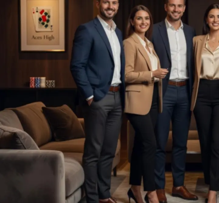 Zespół Toppl Event podczas prowadzenia eventu kasynowego